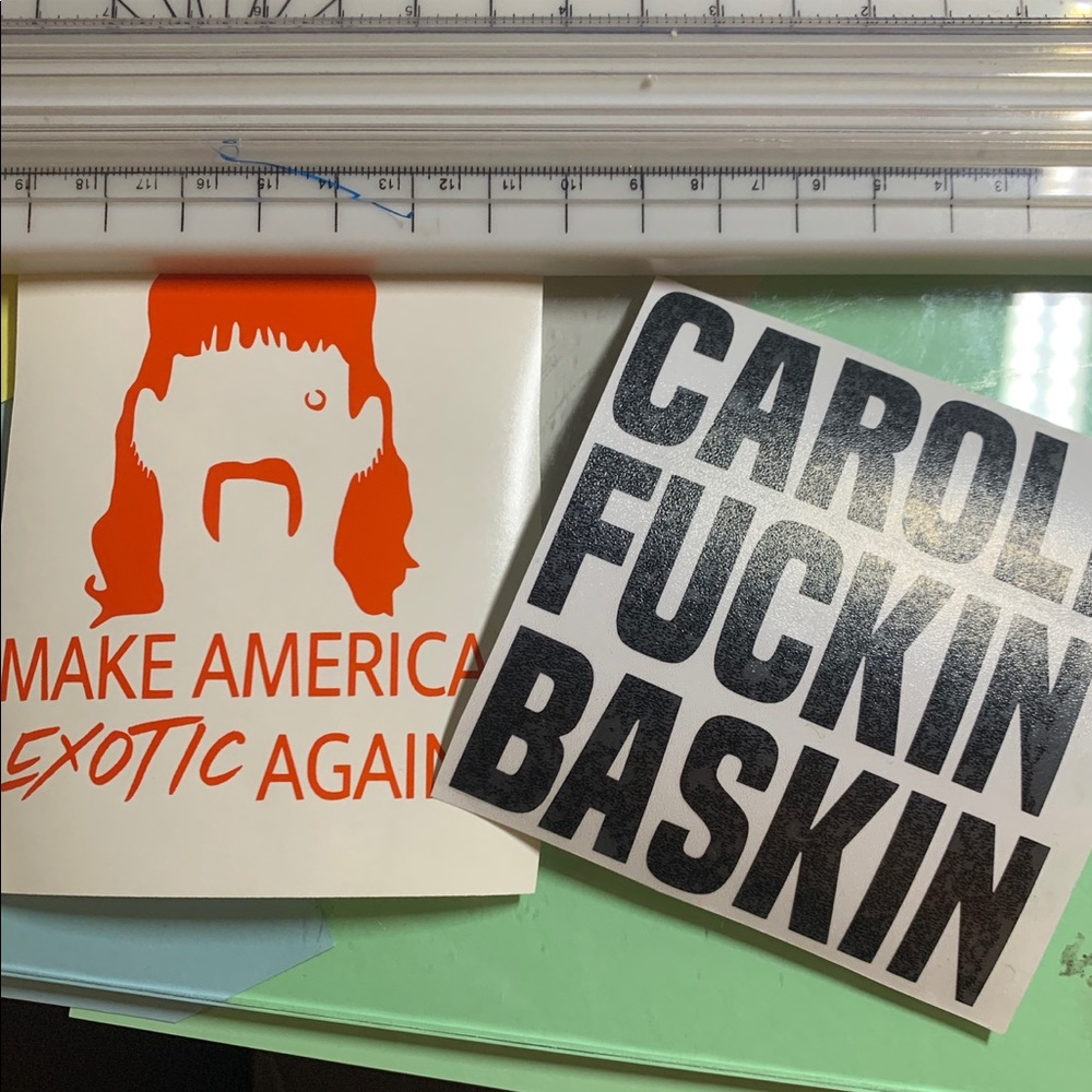 Joe Exotic Tiger King sticker decal set